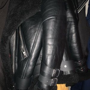 Coat black acne studios size large